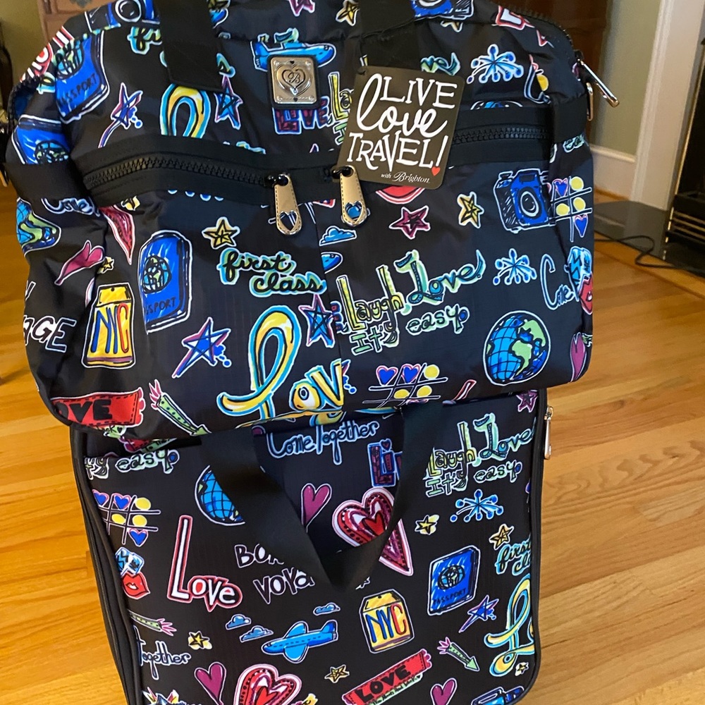 Brighton brand new matching luggage travel pattern.